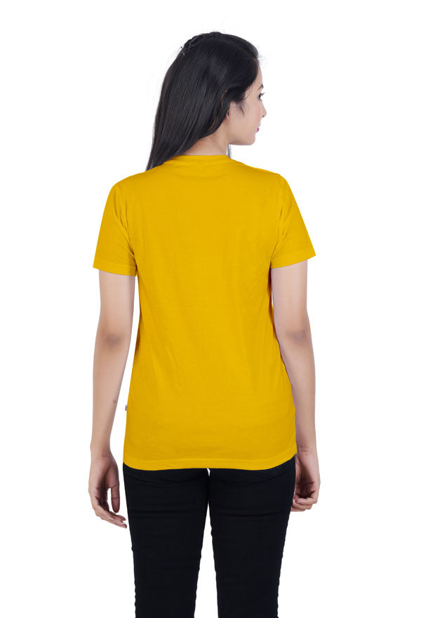 Summer Beach Printed Yellow Tshirt