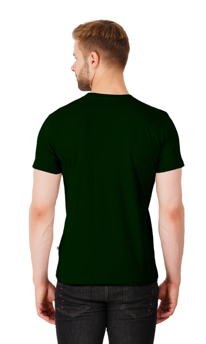 Bottle Green Plain Tshirt