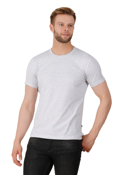 GreyMilange Plain Tshirt