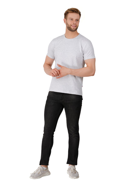 GreyMilange Plain Tshirt