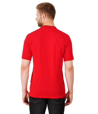 Men's Regular Fit Polo Red T Shirt