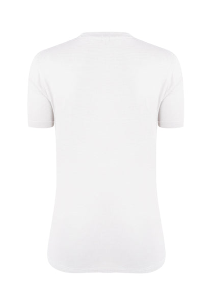 White Women Plain Tshirt