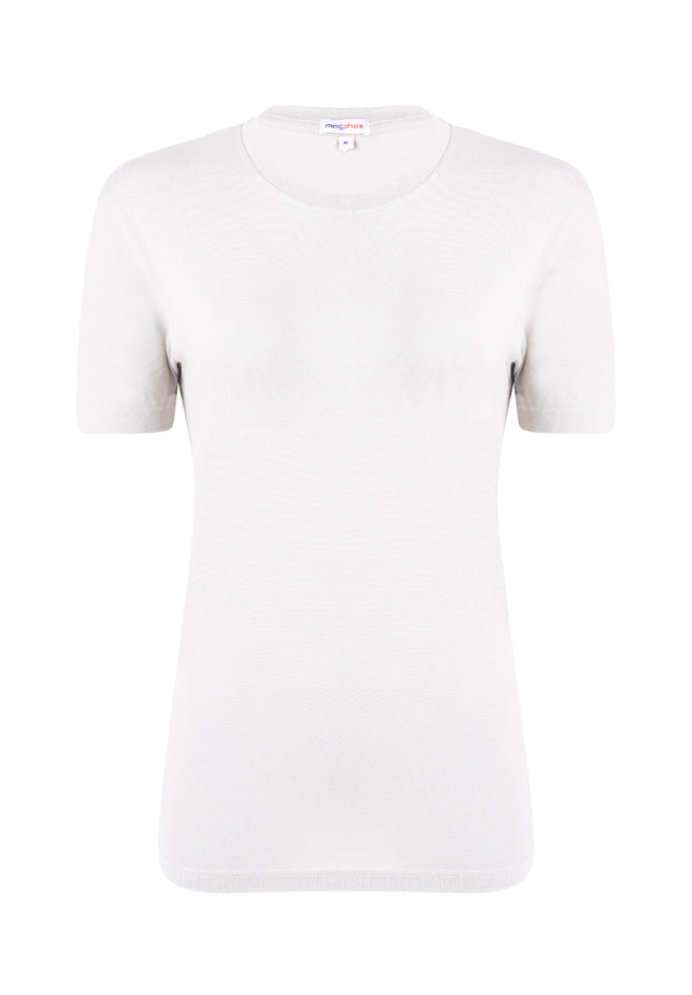 White Women Plain Tshirt