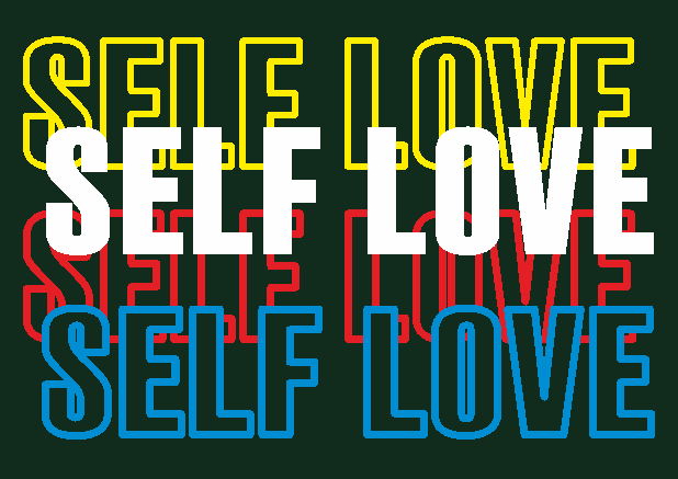 Self Love Printed BottleGreen Tshirt