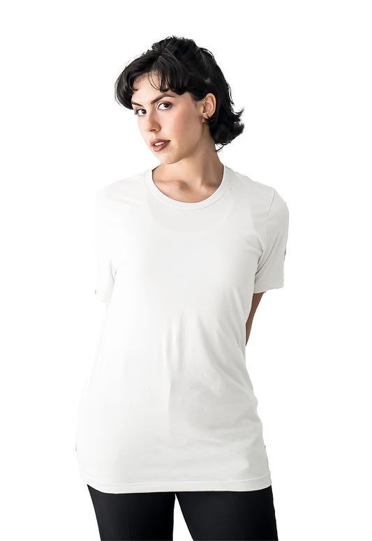 White Women Plain Tshirt